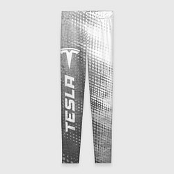 Леггинсы женские Tesla - grey gradient по-вертикали, цвет: 3D-принт