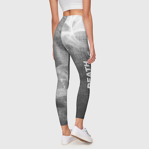 Женские легинсы Death Stranding - grey gradient вертикально / 3D-принт – фото 4