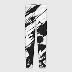 Женские легинсы Брызги и штрихи черной краски