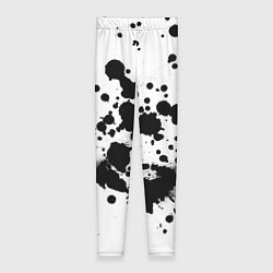 Женские легинсы Брызги черной краски