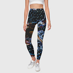 Леггинсы женские Звёздно-кислотная абстракция, цвет: 3D-принт — фото 2