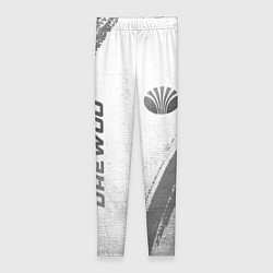 Леггинсы женские Daewoo - white gradient вертикально, цвет: 3D-принт