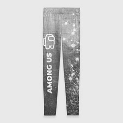 Женские легинсы Among Us - grey gradient по-вертикали