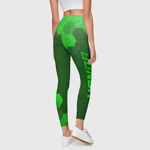Женские легинсы Honda - green gradient вертикально / 3D-принт – фото 4