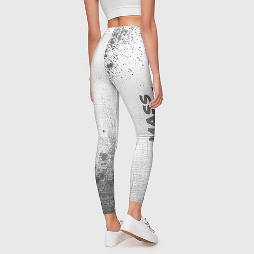 Женские легинсы Mass Effect - white gradient вертикально / 3D-принт – фото 4