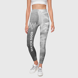 Леггинсы женские Watch Dogs - grey gradient по-вертикали, цвет: 3D-принт — фото 2