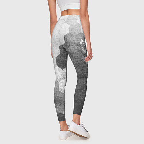 Женские легинсы The Sims - grey gradient по-вертикали / 3D-принт – фото 4