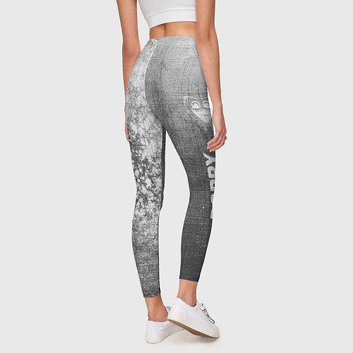Женские легинсы Poppy Playtime - grey gradient по-вертикали / 3D-принт – фото 4