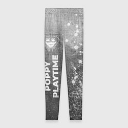 Женские легинсы Poppy Playtime - grey gradient по-вертикали
