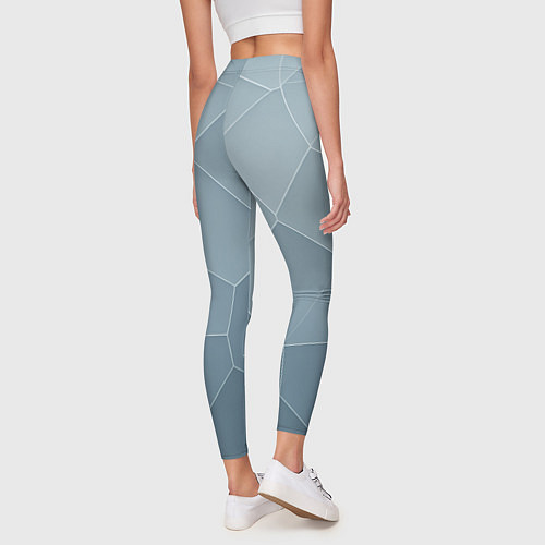 Женские легинсы Текстура из неровных плит / 3D-принт – фото 4