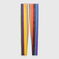 Леггинсы женские Разноцветная полоска, цвет: 3D-принт