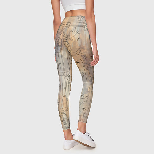 Женские легинсы Стимпанк элементы / 3D-принт – фото 4