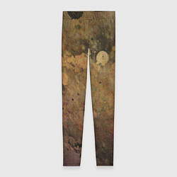 Леггинсы женские Абстракция - dark pink paint spill, цвет: 3D-принт