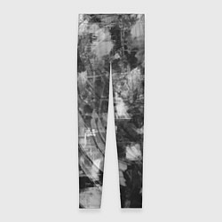 Женские легинсы Абстракция - white scraps of fabric on dark