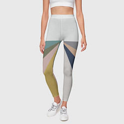 Леггинсы женские Черное солнце красная луна, цвет: 3D-принт — фото 2