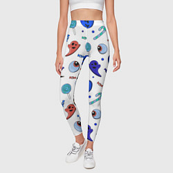 Леггинсы женские Halloween white, цвет: 3D-принт — фото 2