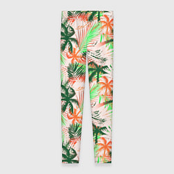 Женские легинсы Palm green pink