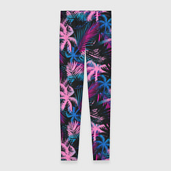 Женские легинсы Palm pink blue pink