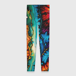 Женские легинсы Разноцветный узор