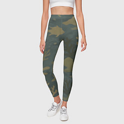 Леггинсы женские Подводный камуфляж из рыб, цвет: 3D-принт — фото 2