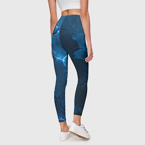 Женские легинсы Неоновые плиты с камуфляжем / 3D-принт – фото 4