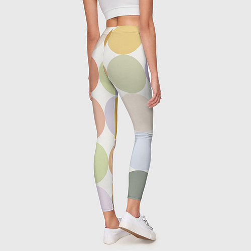 Женские легинсы Цветочный горошек / 3D-принт – фото 4