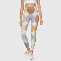 Леггинсы женские Цветочный горошек, цвет: 3D-принт — фото 2