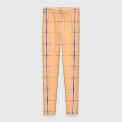 Женские легинсы Color beige blue cross