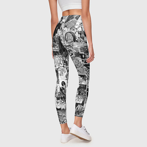 Женские легинсы Horror World of Junji Ito / 3D-принт – фото 4