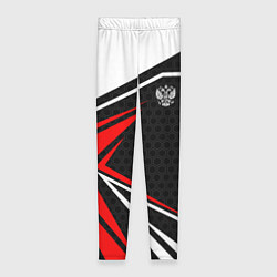 Женские легинсы Герб России - красный спортивный