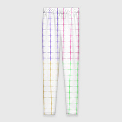 Леггинсы женские Color white multicolored stripes, цвет: 3D-принт