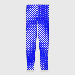 Женские легинсы Синий в мелкий квадратик паттерн