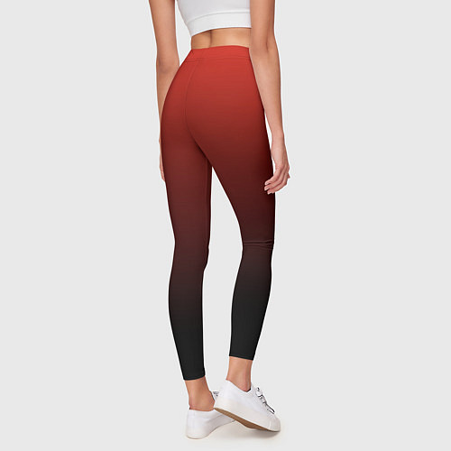 Женские легинсы Red gradient / 3D-принт – фото 4