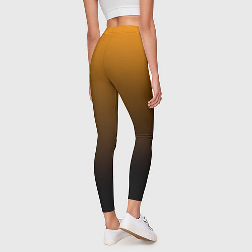 Женские легинсы Orange gradient / 3D-принт – фото 4