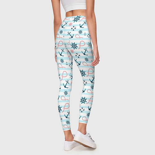 Женские легинсы Морская тема / 3D-принт – фото 4