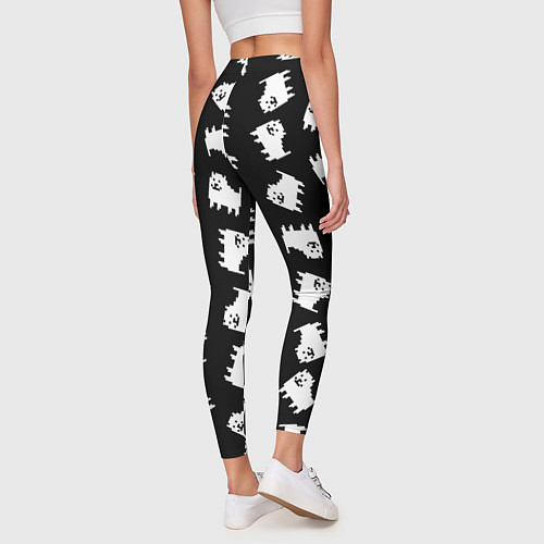 Женские легинсы Annoying dog pattern - Undertale / 3D-принт – фото 4