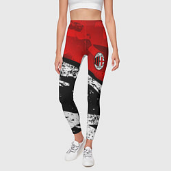 Леггинсы женские ФК Милан - потертости, цвет: 3D-принт — фото 2