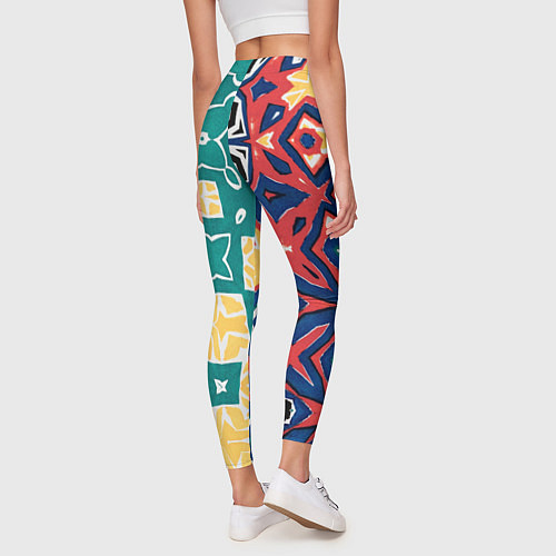 Женские легинсы Метаморфоза цвета и узора / 3D-принт – фото 4