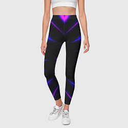 Леггинсы женские Color black neon neon, цвет: 3D-принт — фото 2
