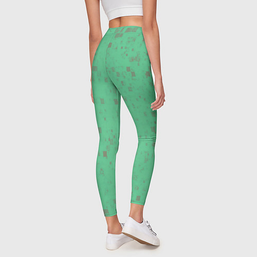 Женские легинсы Color green brown / 3D-принт – фото 4