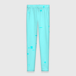 Леггинсы женские Color light blue shapes, цвет: 3D-принт