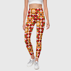 Леггинсы женские Пестрый узорчатый паттерн, цвет: 3D-принт — фото 2