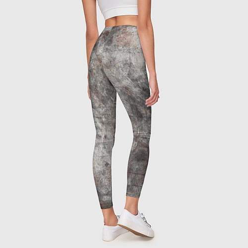 Женские легинсы Абстракция - gray stone / 3D-принт – фото 4