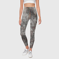 Леггинсы женские Абстракция - gray stone, цвет: 3D-принт — фото 2