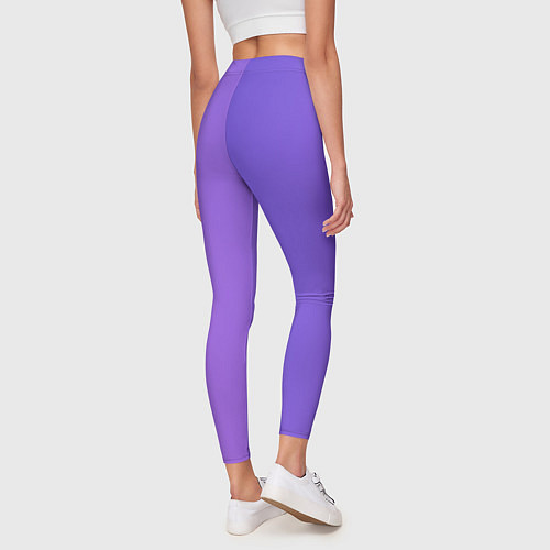 Женские легинсы Color purple gradient / 3D-принт – фото 4