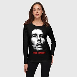 Лонгслив женский Bob Marley Face, цвет: 3D-принт — фото 2
