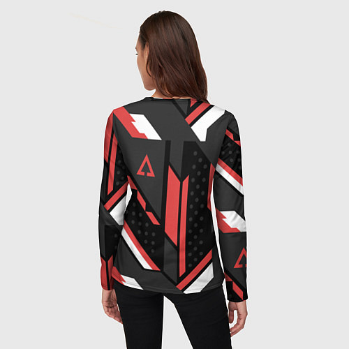 Женский лонгслив CS:GO Cyrex Pattern / 3D-принт – фото 4
