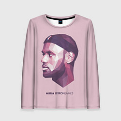 Лонгслив женский LeBron James: Poly Violet, цвет: 3D-принт