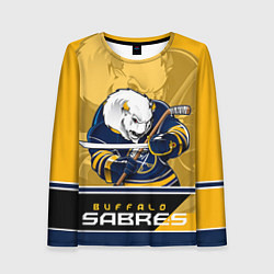 Лонгслив женский Buffalo Sabres, цвет: 3D-принт