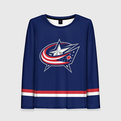 Женский лонгслив Columbus Blue Jackets